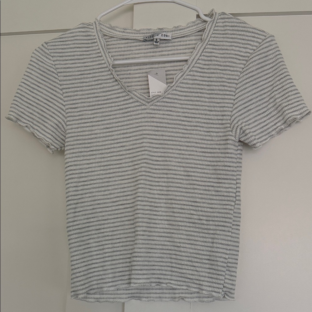 NEW: Buckle Fitz & Eddi stripped short sleeve top
